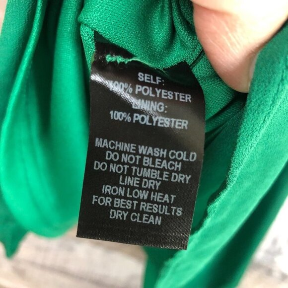 Lulus Tell Me Green Swing Dress Caged Apron Neckline Cocktail Mini Womens Sz M - Picture 9 of 12